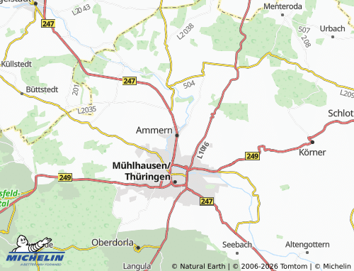 MICHELIN Ammern map - ViaMichelin