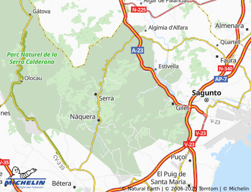 MICHELIN La malla map - ViaMichelin