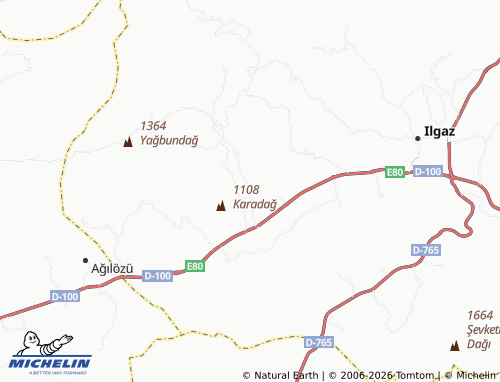MICHELIN Yeni Demirciler map - ViaMichelin