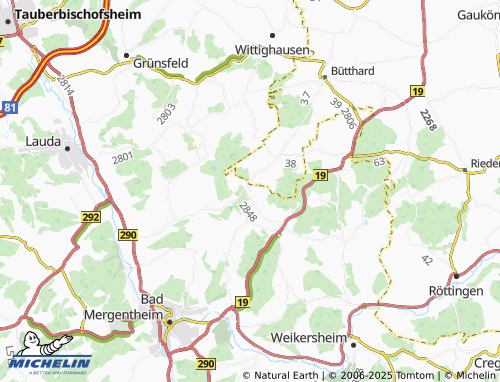 MICHELIN-Landkarte Neubronn - ViaMichelin