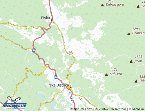 Kaart MICHELIN Knežak - ViaMichelin