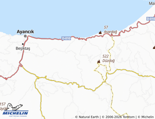 MICHELIN Türkmen map - ViaMichelin