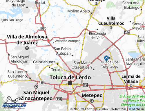 MICHELIN San Pablo Autopan map - ViaMichelin