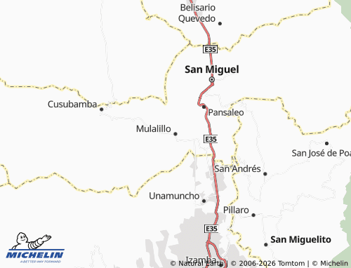 MICHELIN Mulalillo map - ViaMichelin