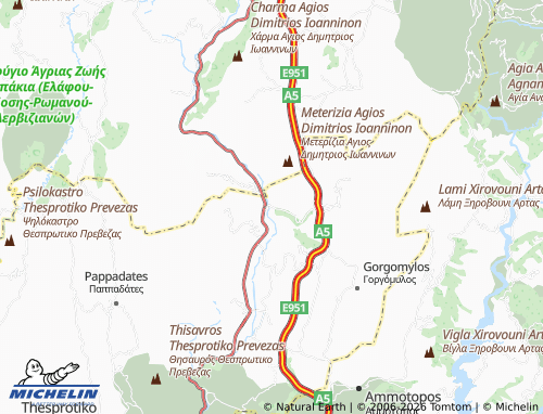 Carte MICHELIN Kleisoura - ViaMichelin