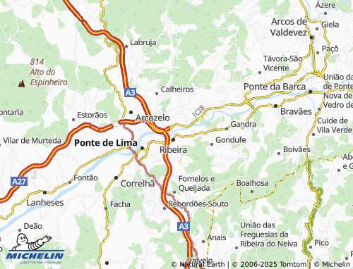 MICHELIN Picotinho map - ViaMichelin
