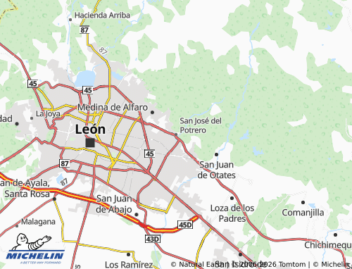 Mappa MICHELIN San José del Potrero - ViaMichelin