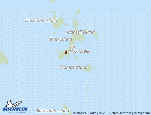 MICHELIN Keyser Island map - ViaMichelin