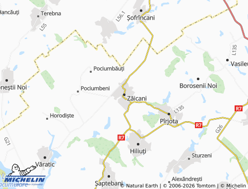 MICHELIN Zăicani map - ViaMichelin