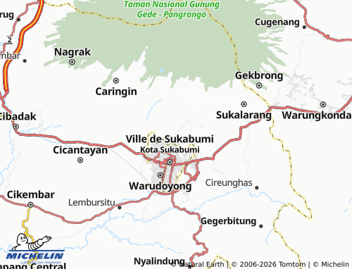 Mapa MICHELIN Sukabumi - ViaMichelin