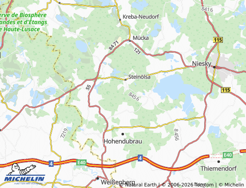 MICHELIN-Landkarte Waldhof - ViaMichelin