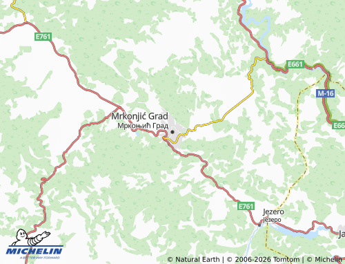 Mappa MICHELIN Mrkonjić Grad - ViaMichelin