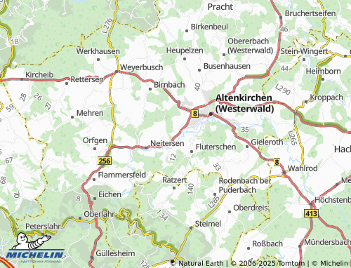 MICHELIN-Landkarte Bergenhausen - ViaMichelin