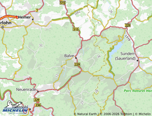 MICHELIN Balve map - ViaMichelin