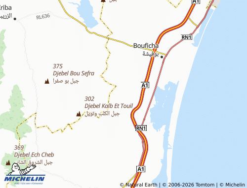 Carte MICHELIN Sidi Khelifa - ViaMichelin
