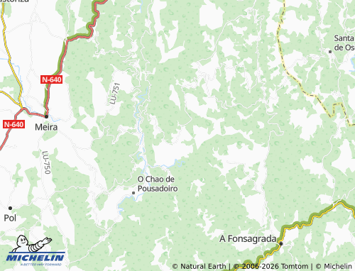 MICHELIN-Landkarte Ouviaña - ViaMichelin