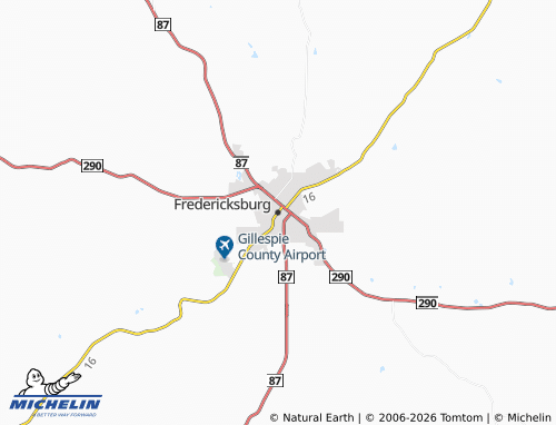 Mappa MICHELIN Fredericksburg - ViaMichelin