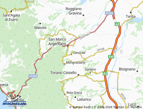 Carte MICHELIN Cervicati - ViaMichelin