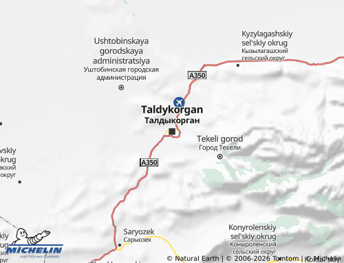Carte MICHELIN Oblys de Jetyssou - ViaMichelin