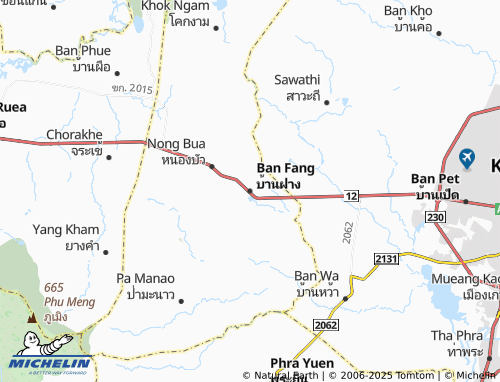 MICHELIN Ban Fang map - ViaMichelin