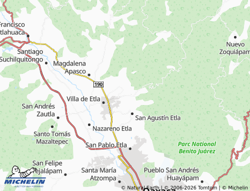 MICHELIN San Gabriel Etla map - ViaMichelin
