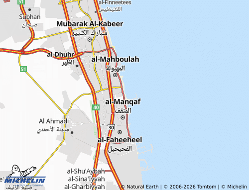 Kaart MICHELIN Abu Haleefah Qit'ah 3 - ViaMichelin