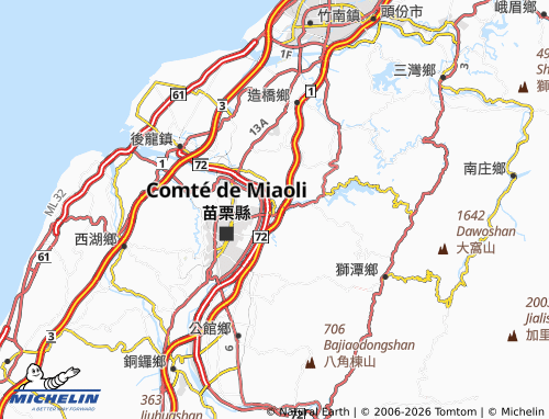 Mappa MICHELIN tou wu xiang - ViaMichelin