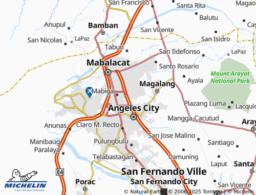 MICHELIN Santo Rosario map - ViaMichelin