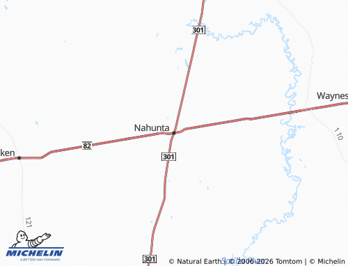 Carte MICHELIN Nahunta - ViaMichelin