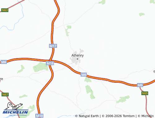 Carte MICHELIN Athenry - ViaMichelin