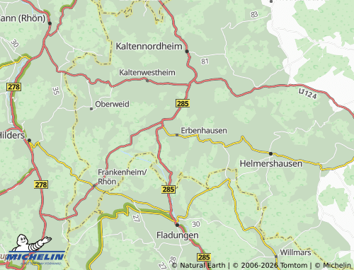 MICHELIN Erbenhausen map - ViaMichelin
