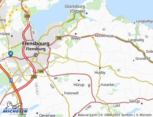 MICHELIN Maasbüll map - ViaMichelin