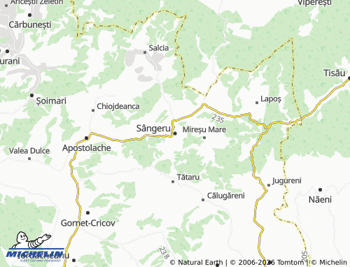 Mappa MICHELIN Sângeru - ViaMichelin