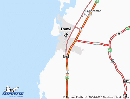 MICHELIN-Landkarte al-Kourneesh - ViaMichelin