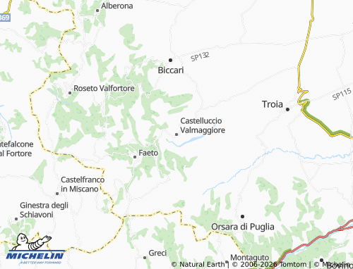 Mapa MICHELIN Castelluccio Valmaggiore - ViaMichelin