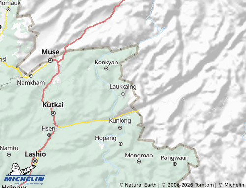 Mappa MICHELIN Laukkaing District - ViaMichelin