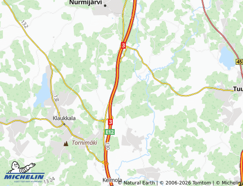 MICHELIN Toivala map - ViaMichelin