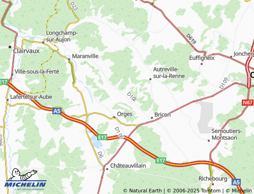 MICHELIN-Landkarte Braux-le-Châtel - ViaMichelin