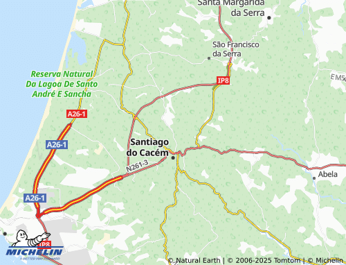 MICHELIN Coito Vale de Cães map - ViaMichelin