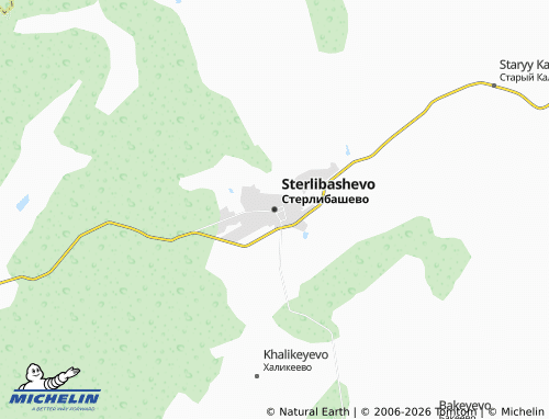 MICHELIN-Landkarte Sterlibashevo - ViaMichelin