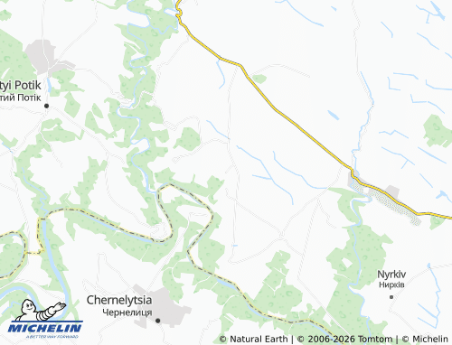 MICHELIN Svershkivtsi map - ViaMichelin