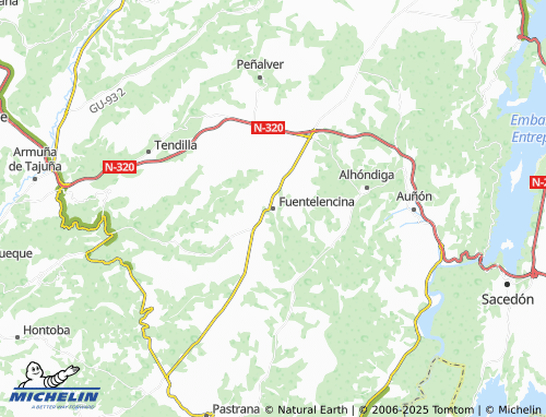 MICHELIN Fuentelencina map - ViaMichelin