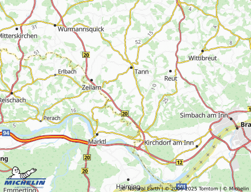 Carte MICHELIN Dambach - ViaMichelin