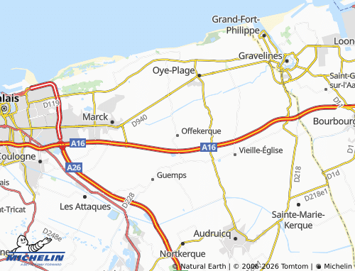 MICHELIN-Landkarte Offekerque - ViaMichelin