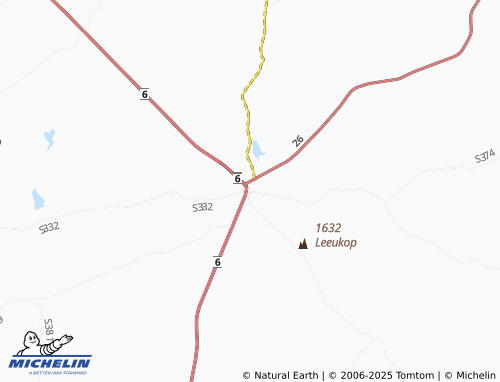 MICHELIN Rouxville map - ViaMichelin