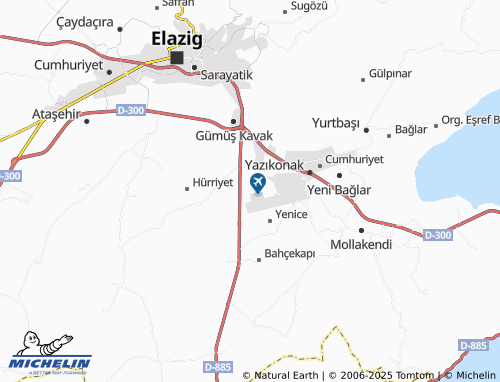 MICHELIN Yeşilyurt map - ViaMichelin