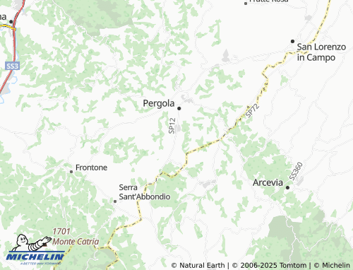 MICHELIN Pantana map - ViaMichelin