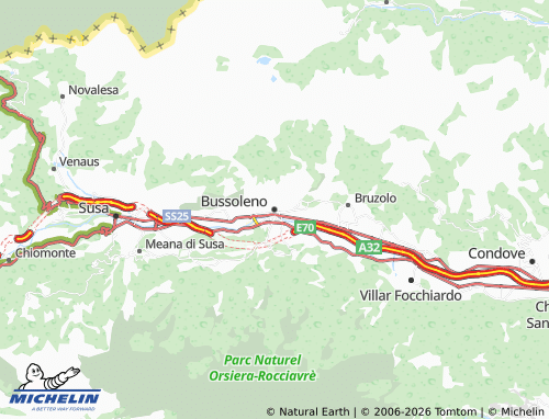 Mapa MICHELIN Bussoleno - ViaMichelin
