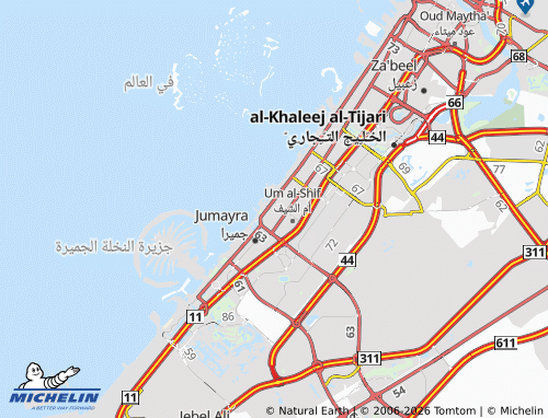 MICHELIN Umm Suqeim Third map - ViaMichelin
