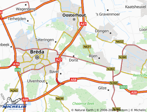 Kaart MICHELIN Dorst - ViaMichelin
